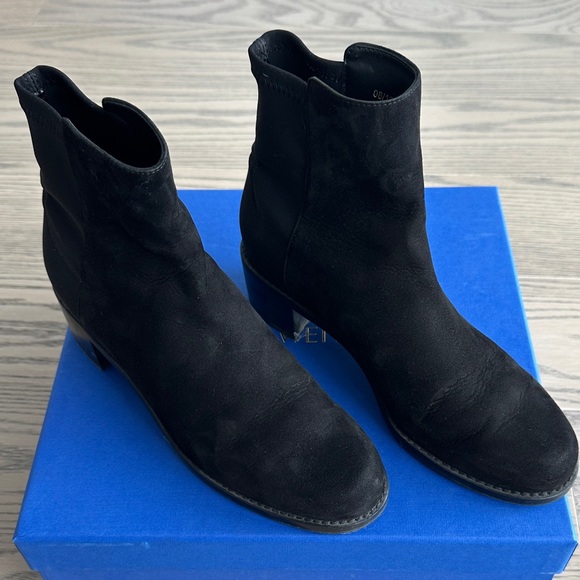 Stuart Weitzman Reserve Boot | Black Suede | Size 6.5 - Picture 4 of 7